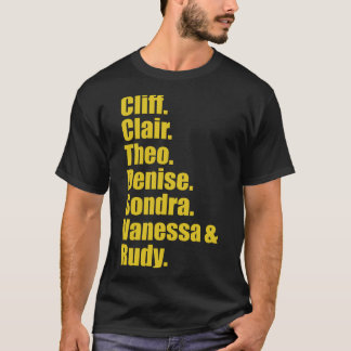 Cliff-Clair-Theo-Denise-Condra-Vanessa en Rudy T-shirt