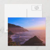 Cliff Coastal Uitzicht in Oregon op Sunset Briefkaart (Voorkant / Achterkant)