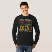 Cliff Diving Legend Cliff Dive T-shirt (Voorkant volledig)