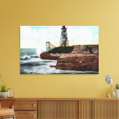 Cliff Drive Uitzicht van de Golfmotor Canvas Afdruk (Insitu (Woonkamer))