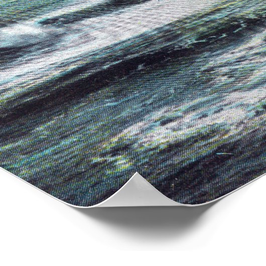 Cliff Drive Uitzicht van de Golfmotor Poster (Hoek)