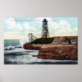 Cliff Drive Uitzicht van de Golfmotor Poster (Voorkant)