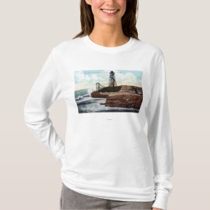 Cliff Drive Uitzicht van de Wave-motor T-shirt