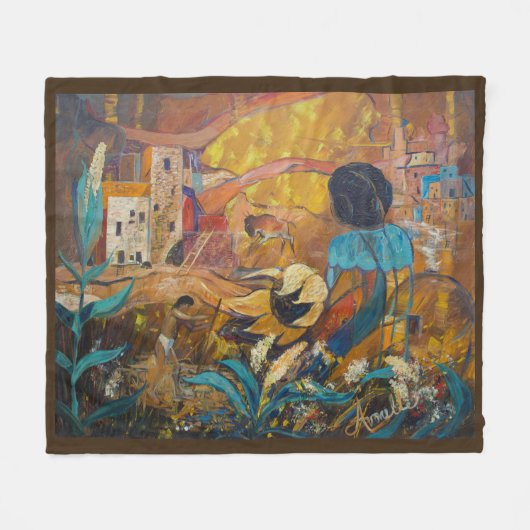 Cliff Dwellers Fleece Deken (Voorkant (Horizontaal))