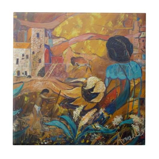 Cliff Dwellers Tegeltje (Voorkant)