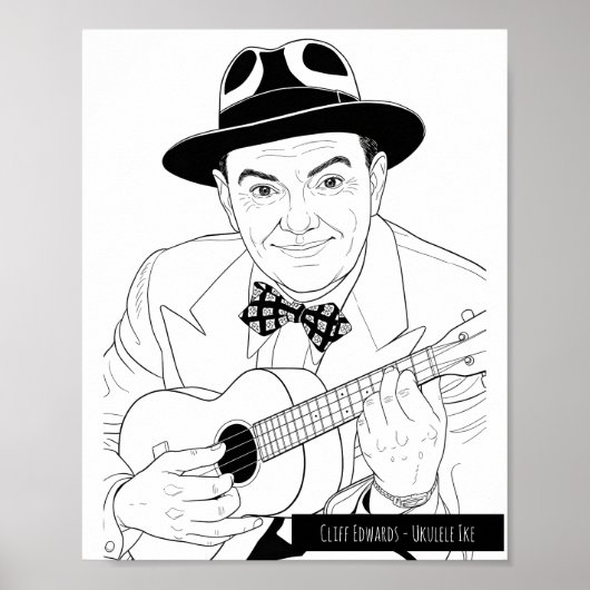 Cliff Edwards - Ukulele Ike Poster (Voorkant)