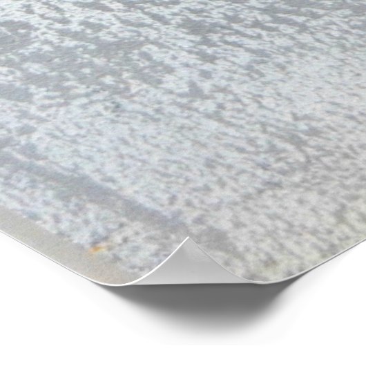 'Cliff', grijs en geel Abstract Poster (Hoek)