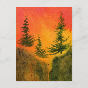"Cliff Hanger #15" Briefkaart Landwegen