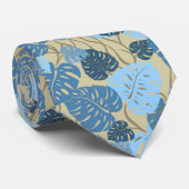 Cliff Hanger Hawaiian Monstera Leaf 2-zijdig afdru Stropdas (Opgerold)