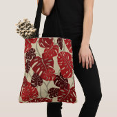 Cliff Hanger Hawaiian Monstera Leaf Beach tas (Dichtbij)