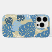 Cliff Hanger Hawaiian Monstera Leaf Blue Case-Mate iPhone Case (Achterkant (horizontaal))