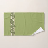 Cliff Hanger Hawaiian Monstera Leaf Coordinates Bad Handdoek (Handdoek)
