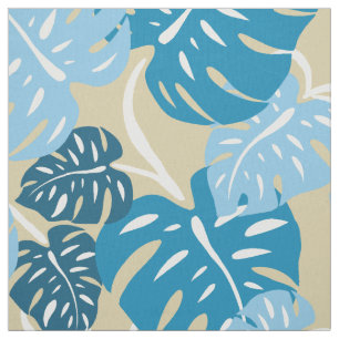 Cliff Hanger Hawaiian Monstera Leaf Stof