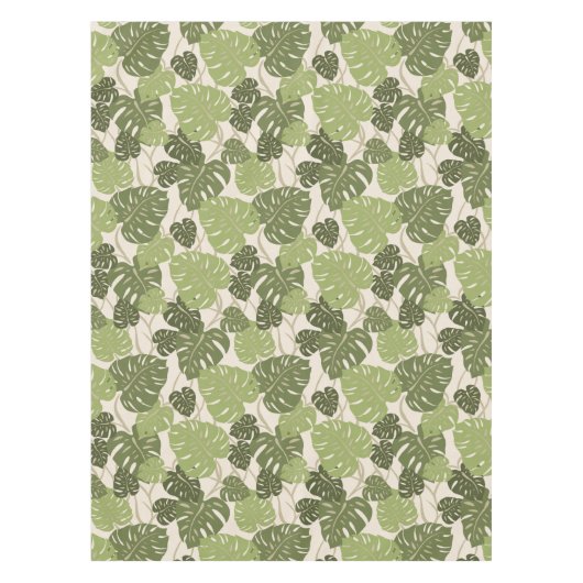Cliff Hanger Hawaiian Monstera Leaf Tafelkleed (Voorkant)