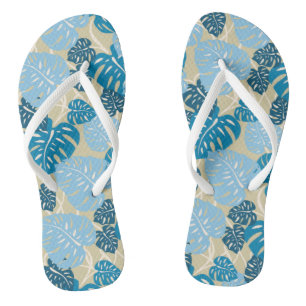 Cliff Hanger Hawaiian Monstera Leaf Teenslippers