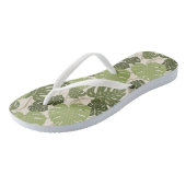 Cliff Hanger Hawaiian Monstera Leaf Teenslippers (Schuin)