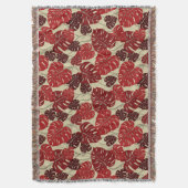 Cliff Hanger Hawaiian Monstera Leaf Throw Blanket Deken (Voorkant Verticaal)