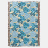 Cliff Hanger Hawaiian Monstera Leaf Throw Blanket Deken (Voorkant Verticaal)