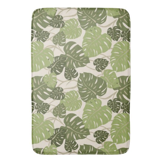 Cliff Hanger Hawaiian Tropisch Monstera Leaf Badmat (Voorkant Verticaal)