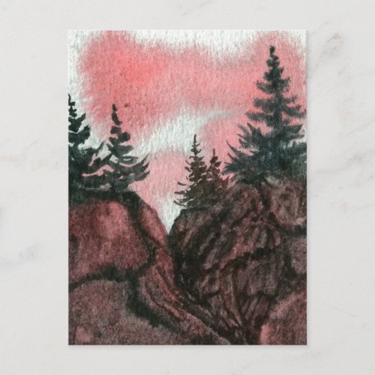 "Cliff Hangers #4" Land Roads Briefkaart (Voorkant)