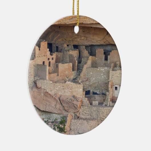 Cliff Homes Keramisch Ornament (Rechts)