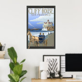 Cliff House - San Francisco, CA Travel Poster (Thuiskantoor)