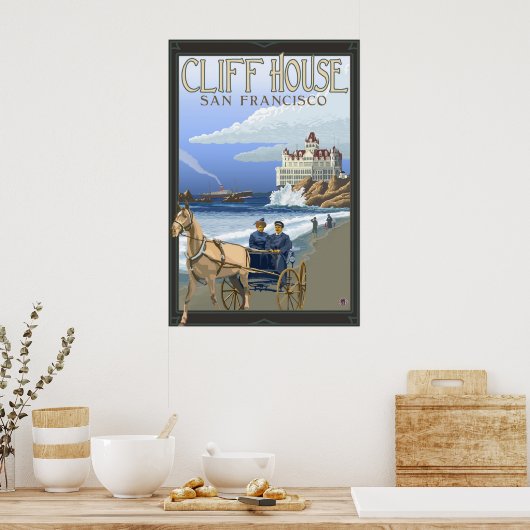 Cliff House - San Francisco, CA Travel Poster (Keuken)