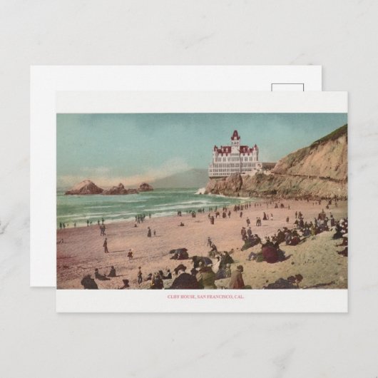  Cliff House San Francisco Post Card Briefkaart (Voorkant / Achterkant)