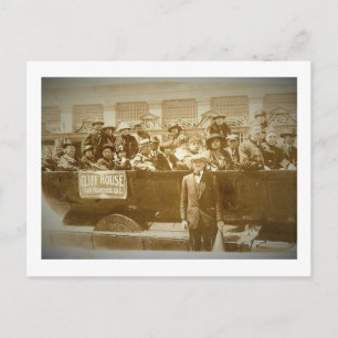 Cliff House, San Francisco, Vintage van Californië Briefkaart