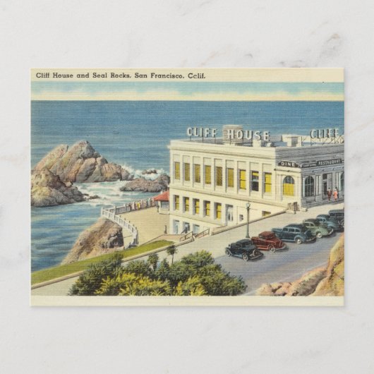 Cliff House Seal Rocks, San Fransisco, Californië Briefkaart (Voorkant)