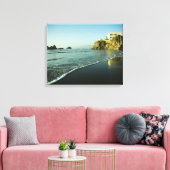 Cliff House, strand. Canvas Afdruk (Insitu (Woonkamer))