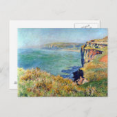 Cliff in Grainval van Claude Monet Briefkaart (Voorkant / Achterkant)