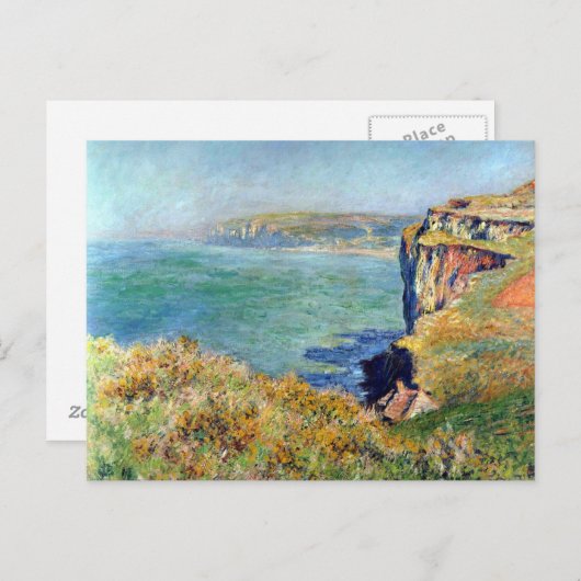 Cliff in Grainval van Claude Monet Briefkaart (Voorkant / Achterkant)
