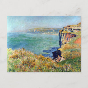 Cliff in Grainval van Claude Monet Briefkaart