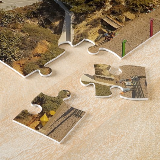 Cliff in het Portugese landschap Jigzaag Puzzle Legpuzzel (Zijkant)