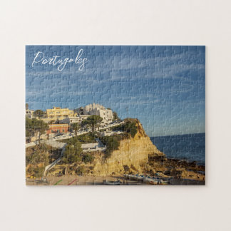Cliff in het Portugese landschap Jigzaag Puzzle Legpuzzel