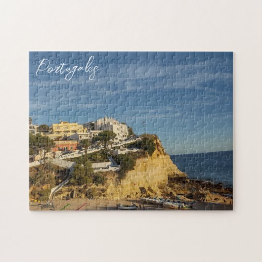 Cliff in het Portugese landschap Jigzaag Puzzle Legpuzzel (Horizontaal)