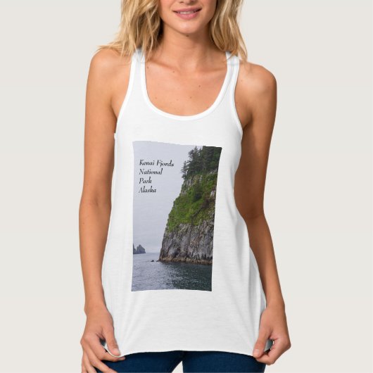 Cliff in Kenai Painterly Tanktop (Voorkant)