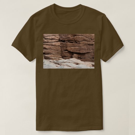 Cliff in Thunder Hole Acadia National Park Maine T-shirt (Design voorkant)