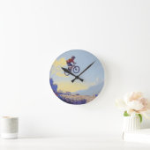 Cliff Jumping BMXer- BMX Rider Design Ronde Klok (Huis)