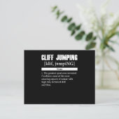 Cliff Jumping Definition Cliff Diving Gift Briefkaart (Staand voorkant)