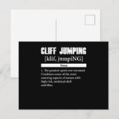 Cliff Jumping Definition Cliff Diving Gift Briefkaart (Voorkant / Achterkant)