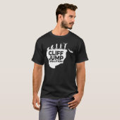 Cliff Jumping Evolution Graphic Cliff Jumper Tombs T-shirt (Voorkant volledig)