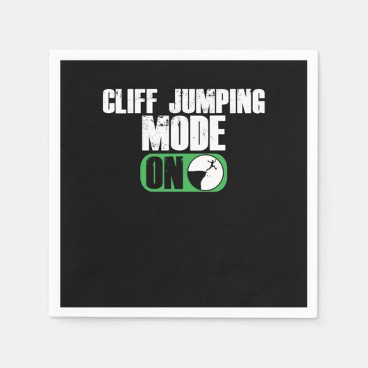 Cliff Jumping Mode op Cliff Jump Diving Gift Servet (Voorkant)
