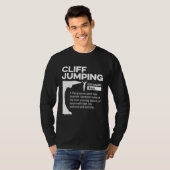 Cliff Jumping Noun Definition Tombstoning Cliff Di T-shirt (Voorkant volledig)