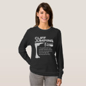 Cliff Jumping Noun Definition Tombstoning Cliff Di T-shirt (Voorkant volledig)