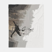 Cliff Jumping - Skateboarder Fleece Deken (Voorkant)