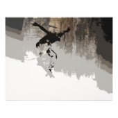 Cliff Jumping - Skateboarder Foto Afdruk (Voorkant)