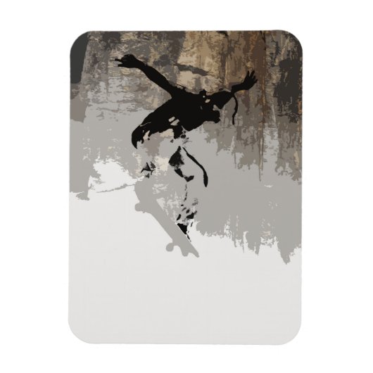 Cliff Jumping - Skateboarder Magneet (Verticaal)