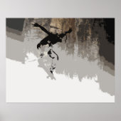 Cliff Jumping - Skateboarder Poster (Voorkant)